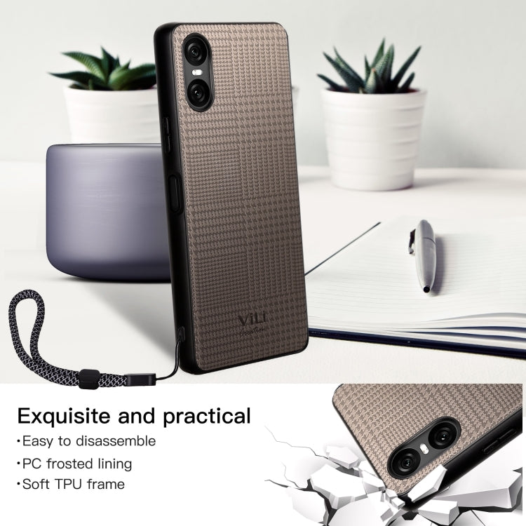 For Sony Xperia 10 VI ViLi TH Series Shockproof Phone Case(Grey) by ViLi