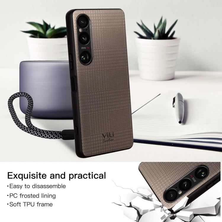 For Sony Xperia 1 VI ViLi TH Series Shockproof Phone Case(Grey) by ViLi