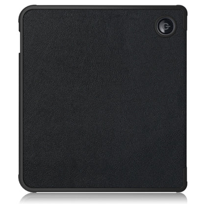 For Kobo Libra Colour 2024 Solid Color Deformation TPU Leather Smart Tablet Case(Black) by bashfashion
