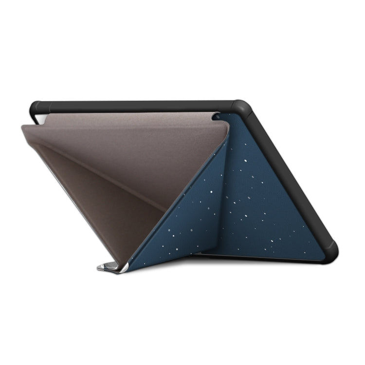 For Kobo Libra Colour 2024 Solid Color Deformation TPU Leather Smart Tablet Case(Lazy Cat) by bashfashion