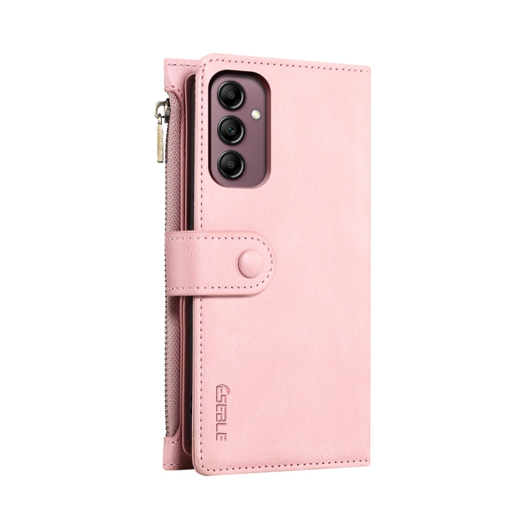 For Samsung Galaxy S25 5G ESEBLE Retro Frosted RFID Flip Leather Phone Case(Rose Gold) by ESEBLE