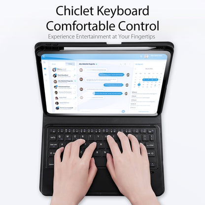 For iPad Pro 11 2024 DUX DUCIS TK Series Wireless Bluetooth Keyboard Tablet Protective Case(Black) by DUX DUCIS