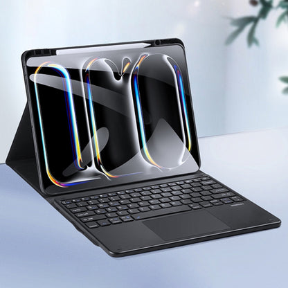 For iPad Pro 13 2024 DUX DUCIS TK Series Wireless Bluetooth Keyboard Tablet Protective Case(Black) by DUX DUCIS