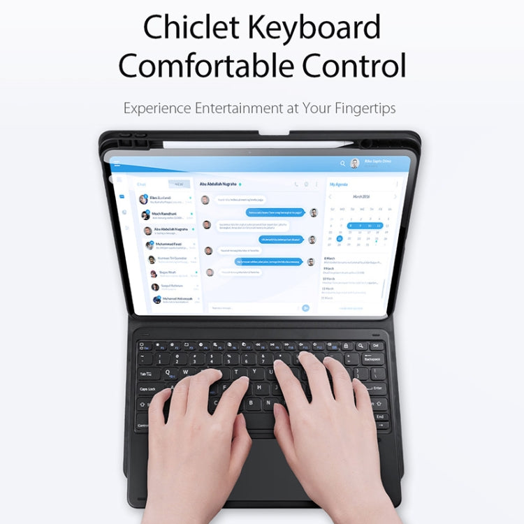 For iPad Pro 13 2024 DUX DUCIS TK Series Wireless Bluetooth Keyboard Tablet Protective Case(Black) by DUX DUCIS