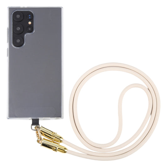 Type-C to 8 Pin Braid Data Cable Phone Anti-lost Crossbody Lanyard, Length: 1.2m(Khaki) by bashfashion