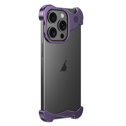 For iPhone 16 Pro Max Aromatherapy Alloy Frameless Phone Case(Purple) by bashfashion