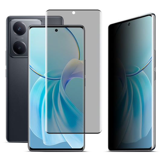 For vivo Y200 Pro imak No Edge Version 3D Curved Privacy Full Screen Tempered Glass Film by imak
