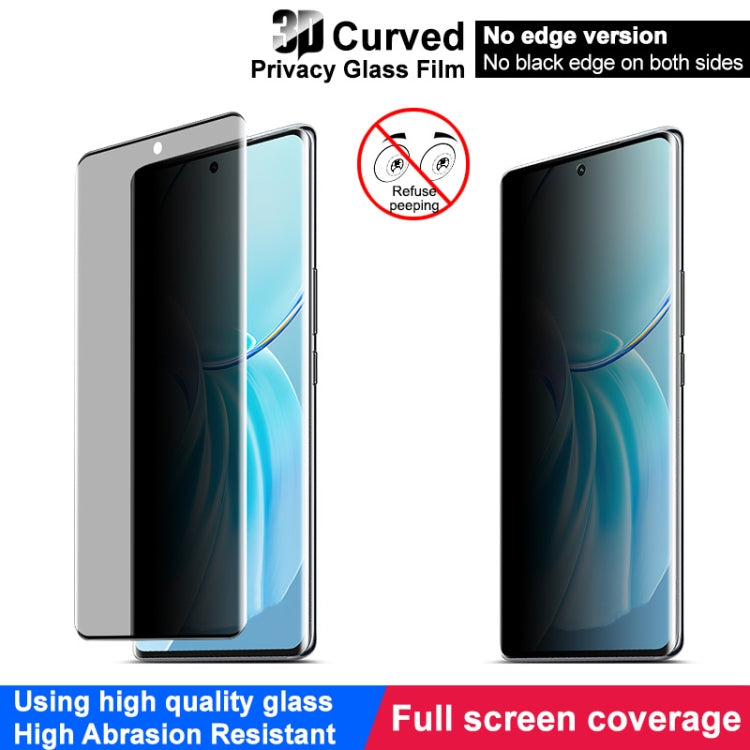 For vivo Y200 Pro imak No Edge Version 3D Curved Privacy Full Screen Tempered Glass Film by imak