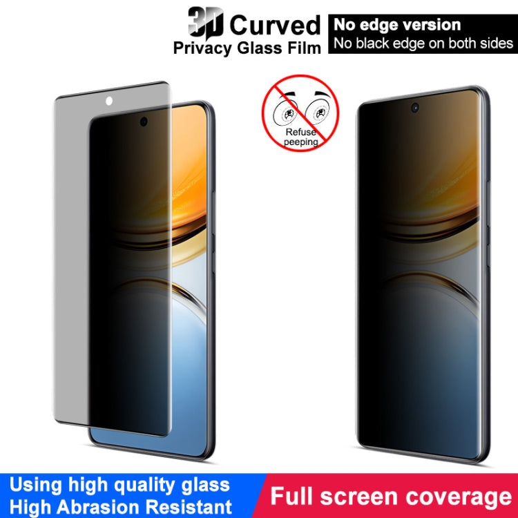 For vivo Y300 Pro 5G imak No Edge Version 3D Curved Privacy Full Screen Tempered Glass Film by imak