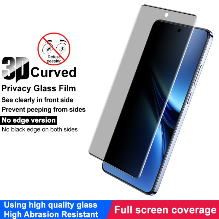 For vivo X200 Pro 5G imak No Edge Version 3D Curved Privacy Full Screen Tempered Glass Film by imak