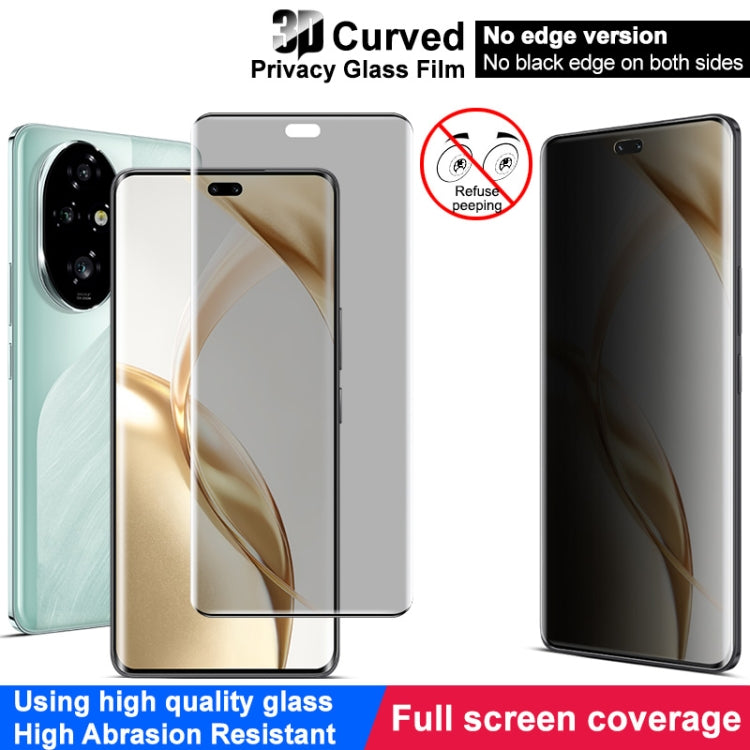 For Honor 200 Pro imak No Edge Version 3D Curved Privacy Full Screen Tempered Glass Film by imak