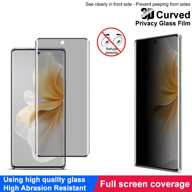 For vivo V40 Lite 5G imak 3D Curved Privacy Full Screen Tempered Glass Film by imak