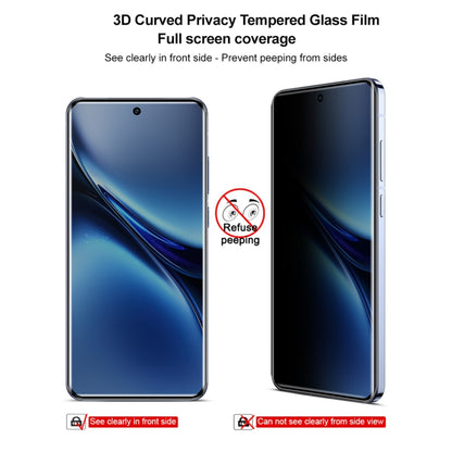 For vivo X200 5G imak 3D Curved Privacy Full Screen Tempered Glass Film by imak