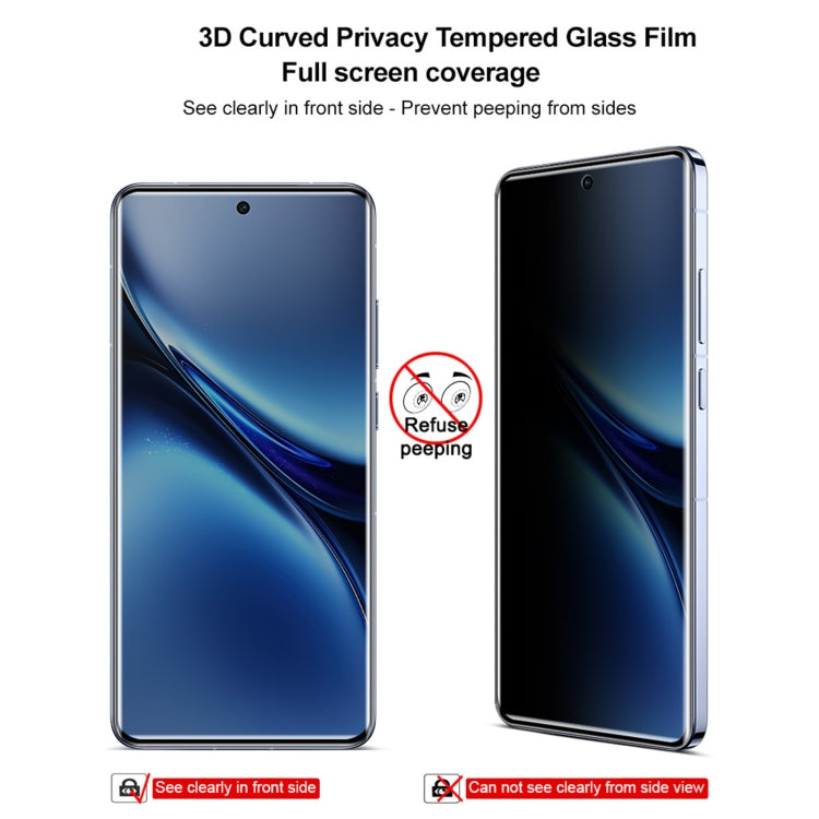 For vivo X200 Pro 5G imak 3D Curved Privacy Full Screen Tempered Glass Film by imak