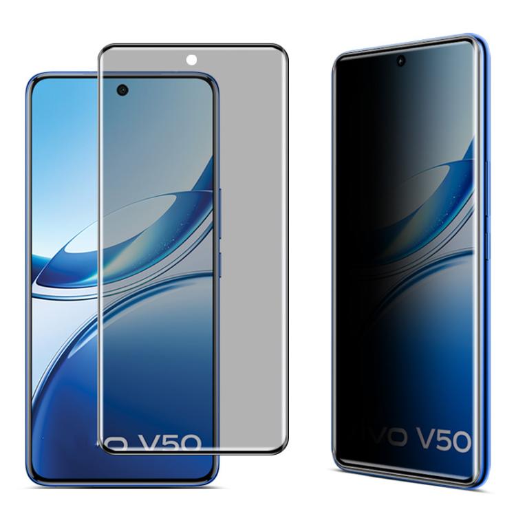 For vivo V50 5G imak 3D Curved Privacy Full Screen Tempered Glass Film by imak