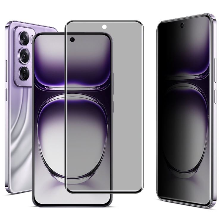 For OPPO Reno12 Pro Global imak 3D Curved Privacy Full Screen Tempered Glass Film by imak