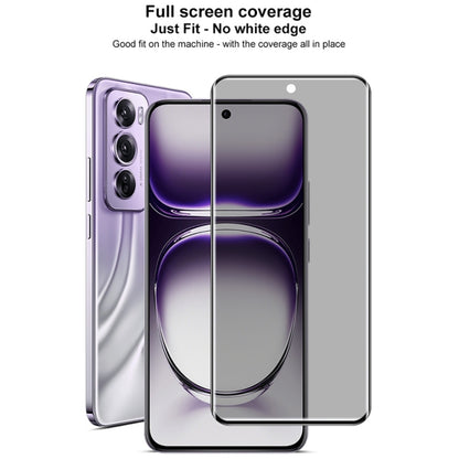For OPPO Reno12 Pro Global imak 3D Curved Privacy Full Screen Tempered Glass Film by imak