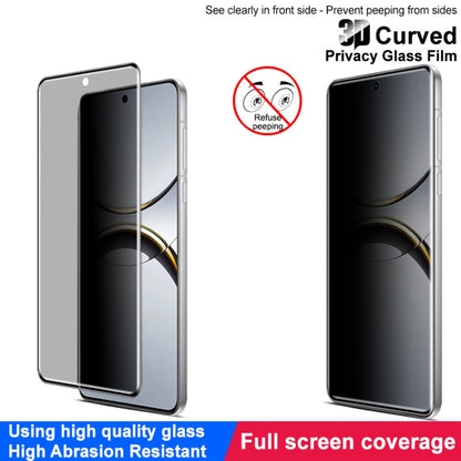 For OPPO Find X8 Pro 5G imak 3D Curved Privacy Full Screen Tempered Glass Film by imak