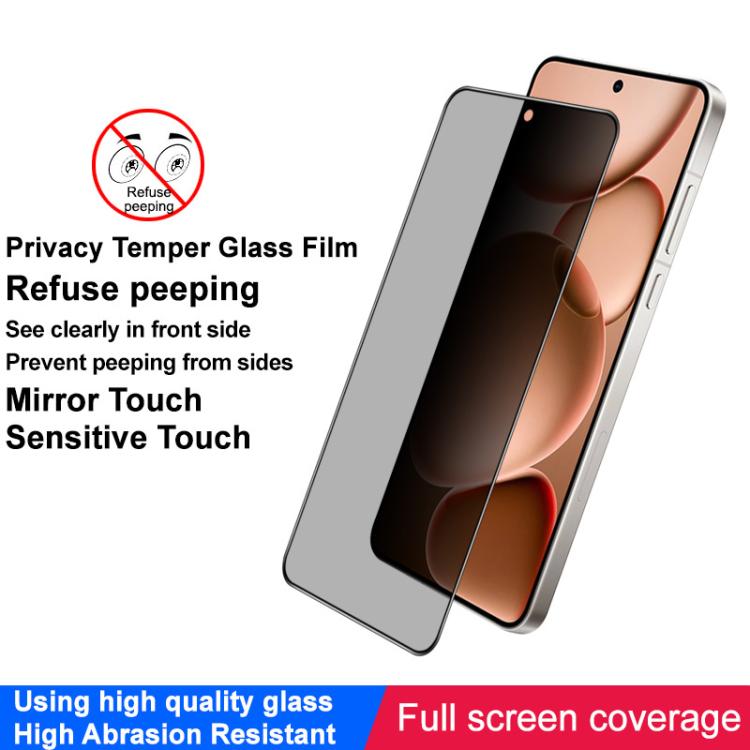 For OPPO Find X8 Ultra imak 3D Curved Privacy Full Screen Tempered Glass Film by imak