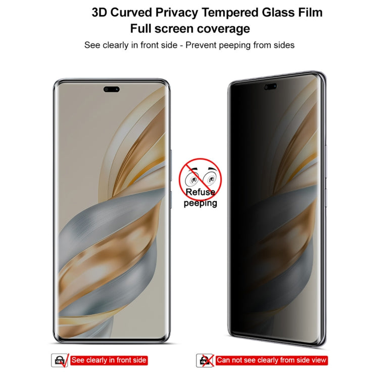 For Honor X60 Pro imak 3D Curved Privacy Full Screen Tempered Glass Film by imak