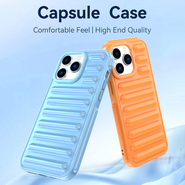 For iPhone 16e Capsule Series Candy Color TPU Phone Case(Orange) by bashfashion