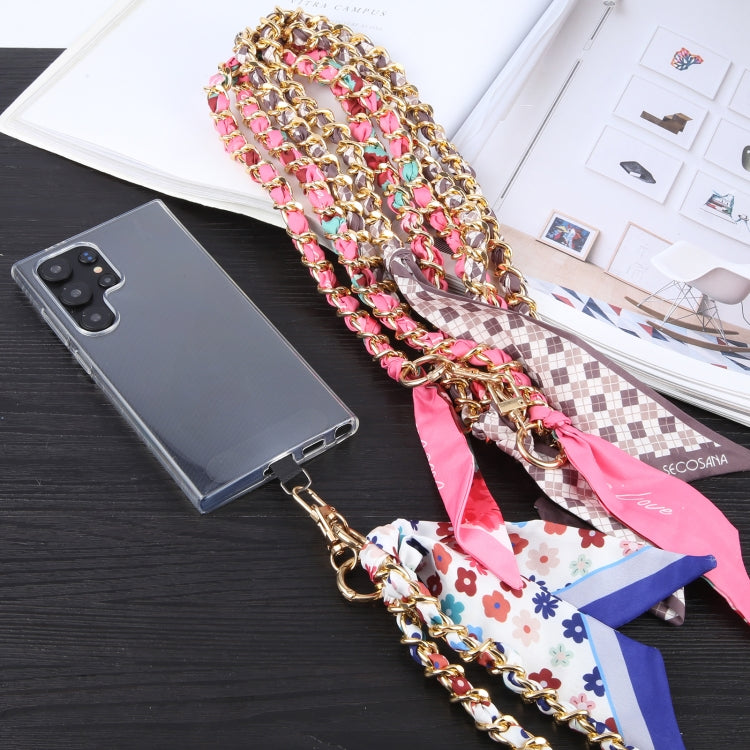 Mobile Phone Anti-lost Silk Scarf Full Coverage Long Lanyard(Blue) by bashfashion