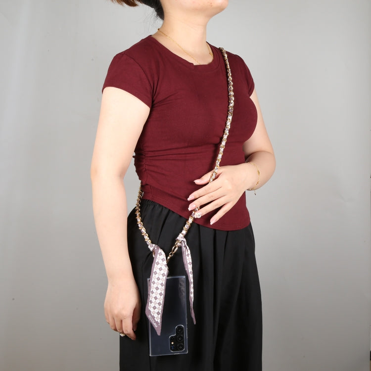 Mobile Phone Anti-lost Silk Scarf Full Coverage Long Lanyard(Blue) by bashfashion