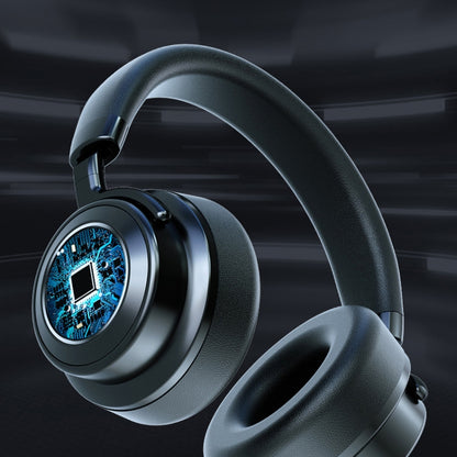 VJ364 ANC Active Noise Reduction Head-mounted Wireless Bluetooth Gaming Earphone(Silver Black) by bashfashion