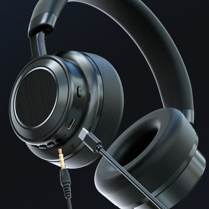 VJ364 ANC Active Noise Reduction Head-mounted Wireless Bluetooth Gaming Earphone(Silver Brown) by bashfashion