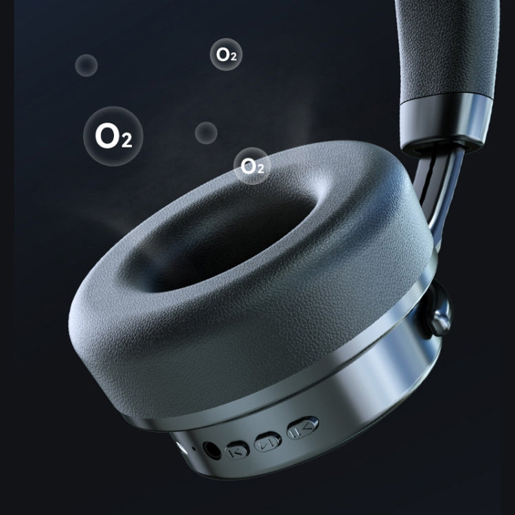 VJ364 ANC Active Noise Reduction Head-mounted Wireless Bluetooth Gaming Earphone(Silver Brown) by bashfashion