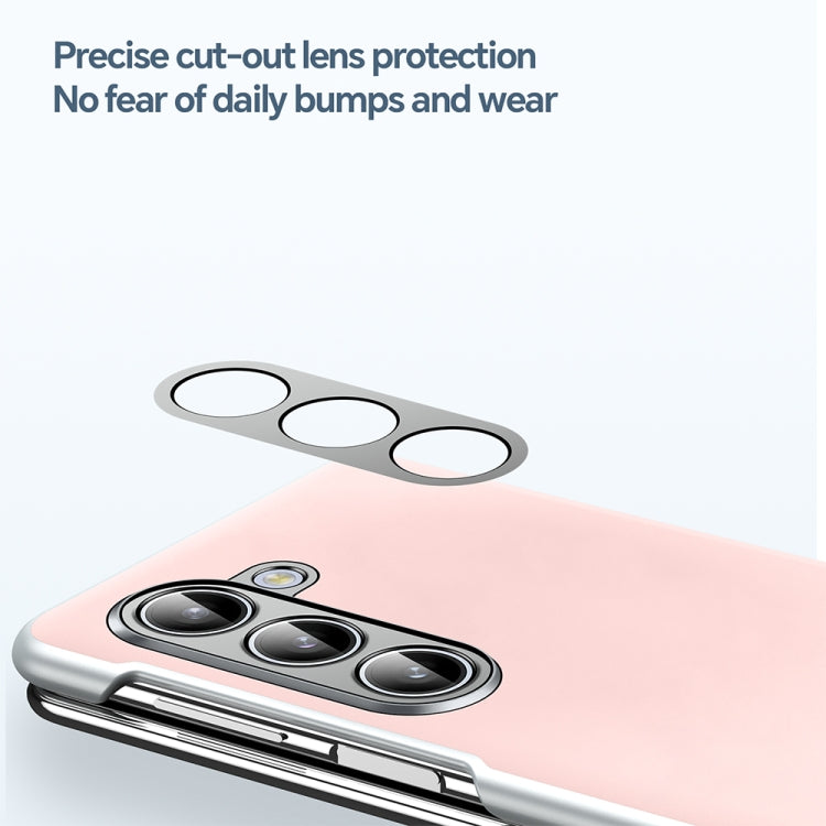 For Samsung Galaxy Z Fold4 SULADA Skin Feel Liquid Leather Shockproof Phone Case(Black) by SULADA