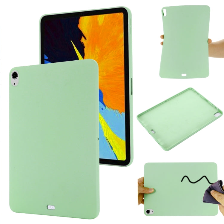For iPad Air 13 2025 / 2024 Pure Color Liquid Silicone Shockproof Tablet Case(Green) by bashfashion