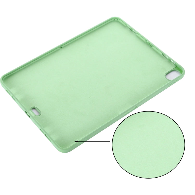 For iPad Air 13 2025 / 2024 Pure Color Liquid Silicone Shockproof Tablet Case(Green) by bashfashion