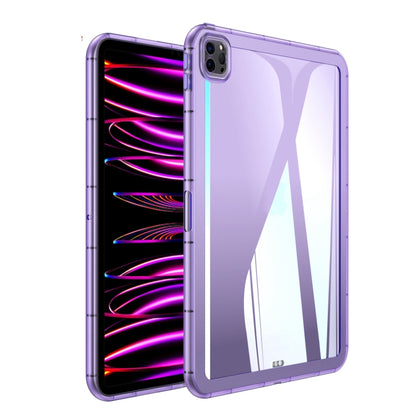 For iPad Pro 11 2022 / 2021 / 2020 Clear TPU Tablet Case(Purple) by bashfashion