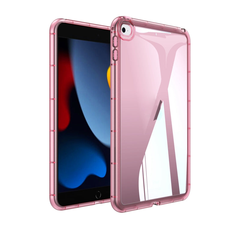 For iPad mini 5 / 4 / 3 / 2 Clear TPU Tablet Case(Pink) by bashfashion