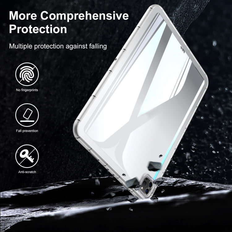For iPad Pro 11 2022 / 2021 / 2020 Clear TPU Tablet Case(Purple) by bashfashion