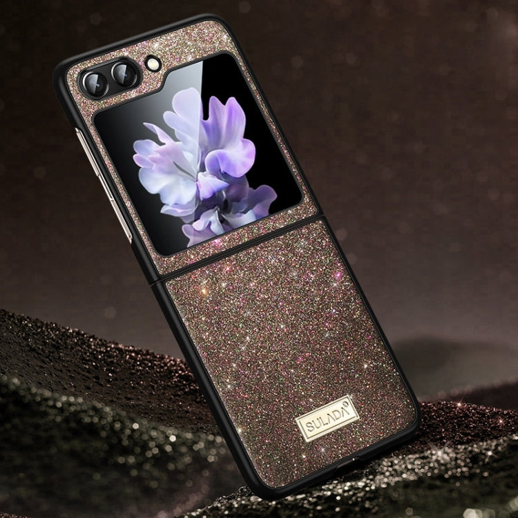 For Samsung Galaxy Z Flip6 / Flip7 FE SULADA Shockproof TPU + Handmade Leather Phone Case(Colorful) by SULADA