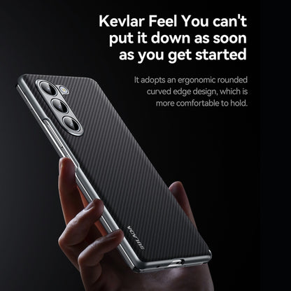 For Samsung Galaxy Z Fold4 SULADA 600D Kevlar Texture PC Shockproof Phone Case(Purple) by SULADA