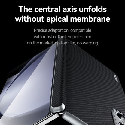 For Samsung Galaxy Z Fold4 SULADA 600D Kevlar Texture PC Shockproof Phone Case(Purple) by SULADA