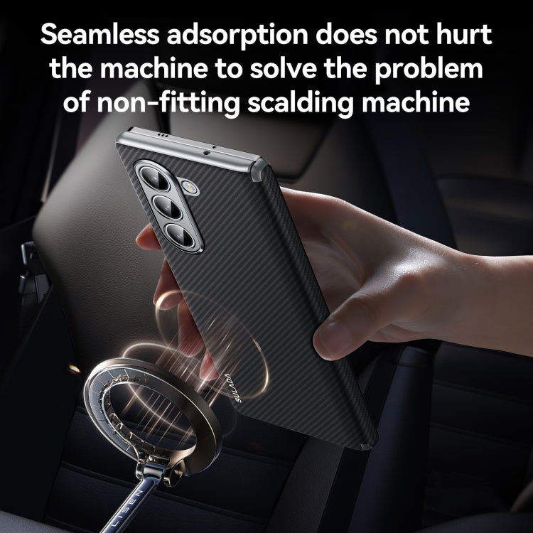 For Samsung Galaxy Z Fold6 SULADA 600D Kevlar Texture PC Shockproof Phone Case(Black) by SULADA