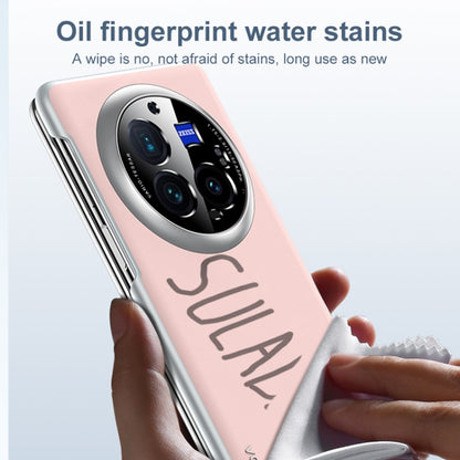 For vivo X Fold3 Pro SULADA Skin Feel Liquid Leather Shockproof Phone Case(Black) by SULADA