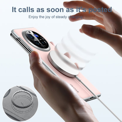 For vivo X Fold3 Pro SULADA Skin Feel Liquid Leather Shockproof Phone Case(Black) by SULADA