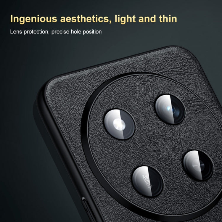 For Honor 200 SULADA Shockproof TPU Hybrid Handmade Leather Phone Case(Black) by SULADA