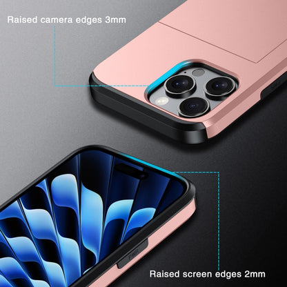 For iPhone 16e Shockproof Armor Phone Case with Card Slot(Blue) by bashfashion