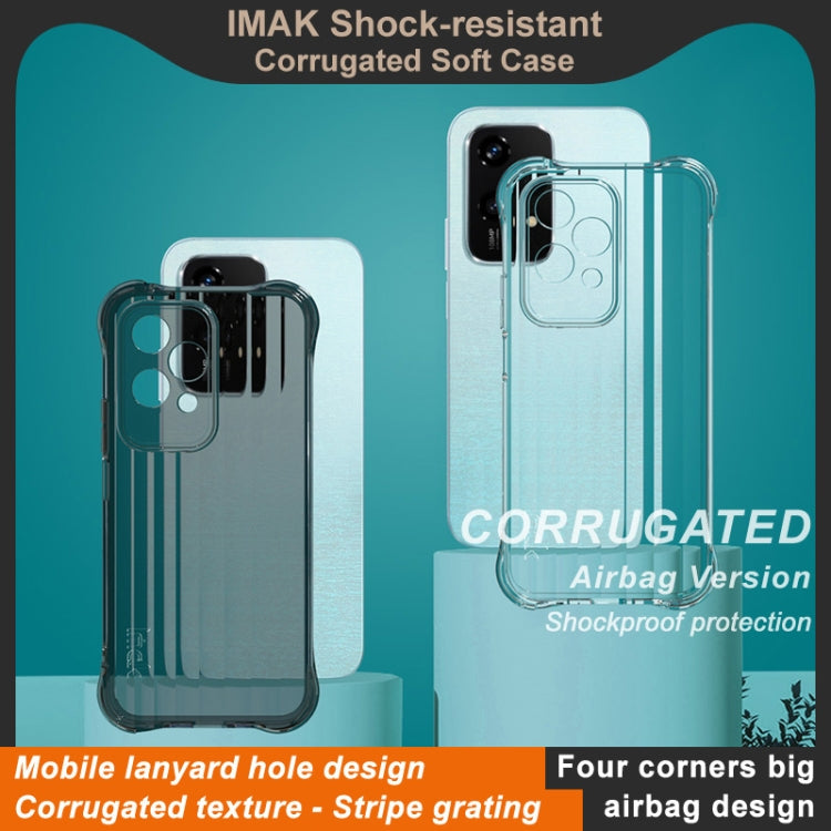 For Honor 200 Lite Global IMAK Corrugated Texture Airbag TPU Phone Case(Transparent) by imak