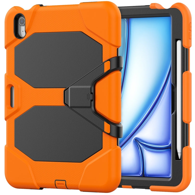 For iPad Air 11 2025 / 2024 Colorful Silicone Heavy Duty Hybrid PC Tablet Case(Orange) by bashfashion