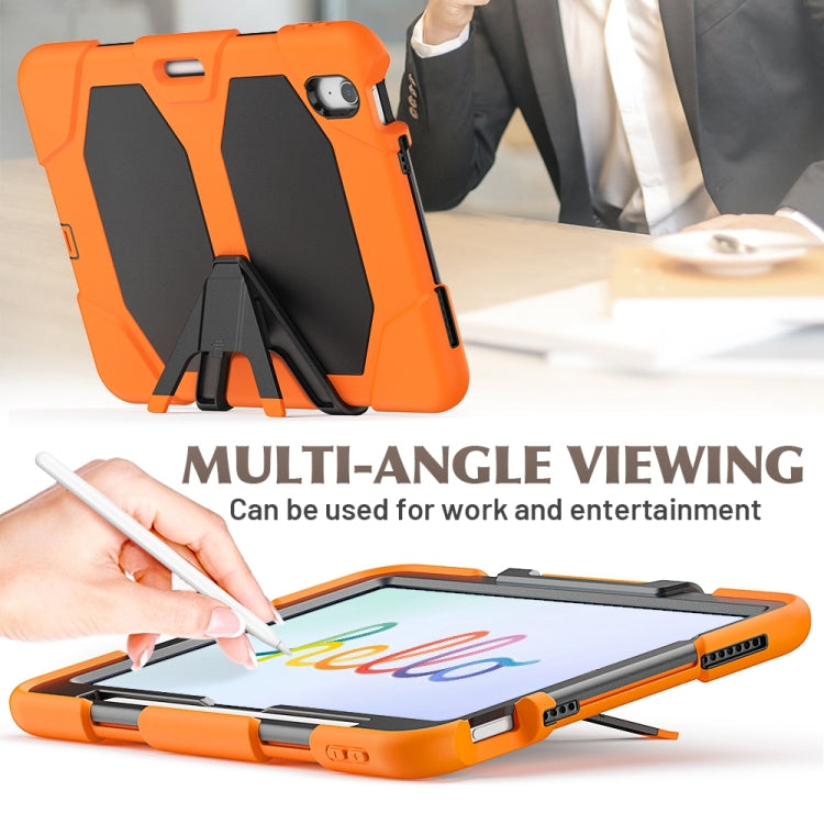 For iPad Air 11 2025 / 2024 Colorful Silicone Heavy Duty Hybrid PC Tablet Case(Orange) by bashfashion