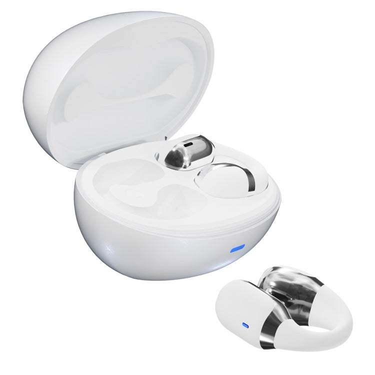 Hileo F16 TWS Touch Control IPX5 Waterproof Sports Earclip Noise Cancelation Earphones(White) by Hileo