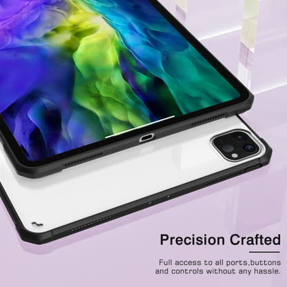 For iPad Pro 11 2022 PC+TPU Transparent Shockproof Tablet Case(Black) by bashfashion