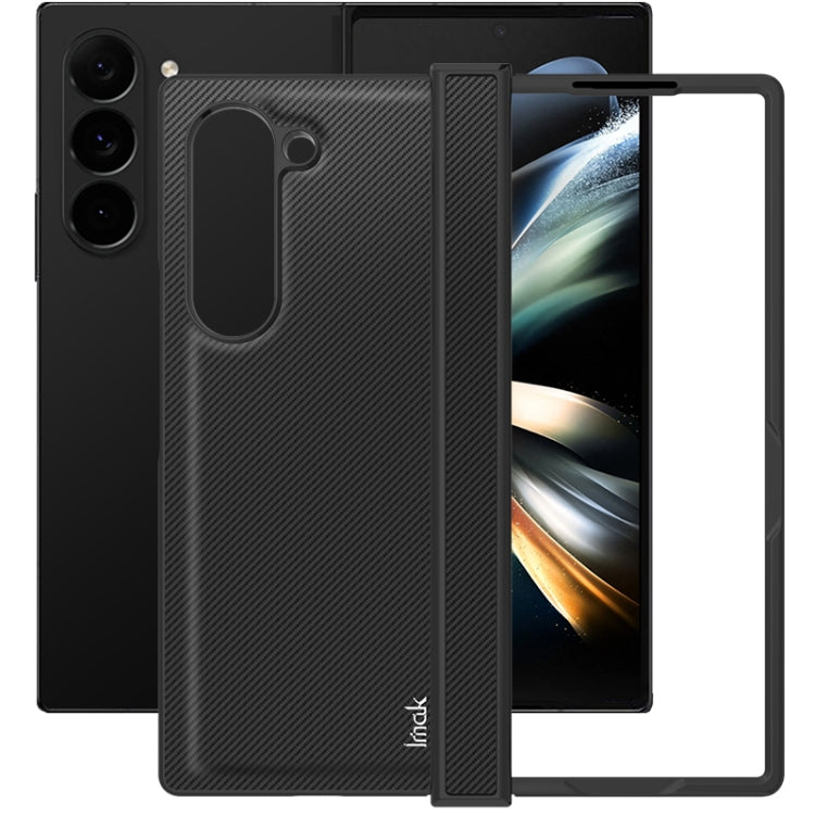 For Samsung Galaxy Z Fold6 imak Ruiyi Series Carbon Fiber PU + PC Phone Case by imak